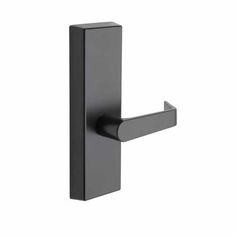 an image of a black door handle on a white background