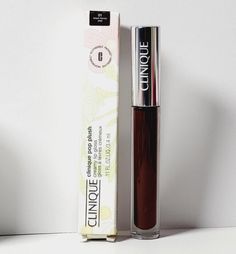 Clinique Pop Plush Creamy Lip Gloss 01 BLACK HONEY POP Full Size New In Box. Clinique Black Honey Lip Gloss, Black Honey Lip Gloss, Gloss Clinique, Honey Lip Gloss, 19 Bday, Honey Pops, Clinique Lip, Clinique Black Honey, Glow Primer