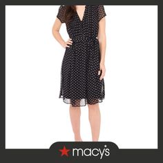 in stock Dot Print, Short Sleeve Dresses, Dresses With Sleeves, Pick Up, In Store, Black Dress, Buy Online, Free Shipping, Black