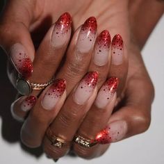 20 Red Christmas Nail Ideas For a Very Merry Manicure Red Nail Ideas, Red Nail Design, Bandana Nails, Ladybug Nails, Nail Striping Tape, Creative Nail Art, Negative Space Nails, Watermelon Nails, Space Nails