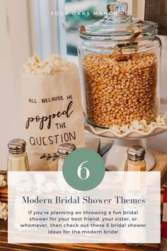 the 6 modern bridal shower themes you're planning on throwing a fun bridal shower