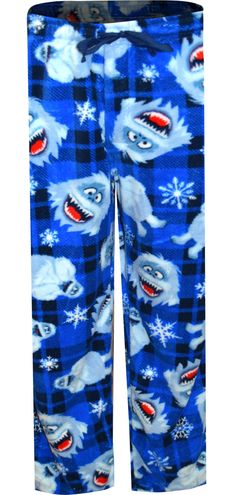 Fans of the classic Christmas cartoon Rudolph the Red Nosed Reindeer are sure to love the Abominable Snowmonster, Bumble! He is featured on these fun pants for men, with a plaid snowflake and buffalo plaid theme. These pants feature a drawstring and elastic waist, open fly and two pockets. Perfect for the Christmas season! Couple Pjs, Fuzzy Pj Pants, Adorable Pajamas, Christmas Pj Pants, Christmas Pants, Plush Pajama Pants, Rudolph Red Nosed Reindeer, Silly Shirt, Rudolph The Red Nosed Reindeer