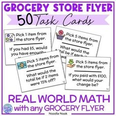 the grocery store flyer for real world math