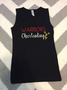 Perfect cheer tank top. Cotton top with heat transfer vinyl. This shirt will be customized with your team name, then the word cheerleading below. With a glitter cheerleader on the end! Adult size tanks can be racerback or normal. However kids tanks the racerback is not available. Thanks! Please specify when ordering, I'd need size and what you'd like your team name to read. Other colors and styles may be available, just ask. If colors are on hand, it will ship within 2 days, If ordering a specif Photo Mask, Team Name, Team Names, Transfer Vinyl, Cotton Top, Heat Transfer Vinyl, Cotton Tops, Cheerleading, Graphic Tank Top