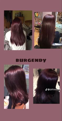 Wine Hair, Cherry Hair, Hair Tint, Hair Color Streaks, Hair Streaks, Dyed Hair Inspiration, Pretty Hair Color, Hair Stylies, Haircut And Color