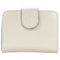 Patricia Nash Iberia Leather Wallet with RFID Protection An effortless way to organize all your credit cards, business cards, cash, and change. Secured by a snap and kiss-lock closure in a rich, genuine leather lined with RFID protection technology, this little wallet fits your needs. Classic Leather Card Holder With Snap Closure, White Bifold Wallet With Rfid Blocking, Classic White Card Holder For Everyday Use, Classic White Card Holder For Daily Use, Classic White Card Holder For Everyday, Elegant Everyday Trifold Wallet With Snap Closure, Cards Business, Pig Skin, Men's Grooming