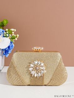 BagForLove - Party-Ready Gold Rhinestone Evening Clutch Bag for Elegant Occasions Product Description Color Gold Details Rhinestone Magnetic No Strap Type Chain Style Glamorous Pattern Type Plain Bag Size Small Type Novelty Bag Closure Type Kiss Lock Material Glitter Composition 100% Polyester Care Instructions Do not wash Size Chart INCH CM Bag Height Bag Length Bag Width Strap Length 4.7 inch 8.3 inch 2.6 inch 47.2 inch Bag Height Bag Length Bag Width Strap Length 12 cm 21 cm 6.5 cm 120 cm Details Pictures Similar Products h2 { text-align: center; } /* æ¢è¡ */ li{ white-space: normal; word-break: break-all; word-wrap: break-word; } .red-box { width: 100%; display: flex; flex-direction: row; flex-wrap: wrap; justify-content: center; } .red-box > div { width: 190px; height: 250px; margin Embellished Evening Bag For Prom, Gold Embellished Bags For Prom, Novelty Bags, Rhinestone Embellishments, Word Wrap, Gold Rhinestone, Evening Clutch Bag, Evening Clutch, Gold Details