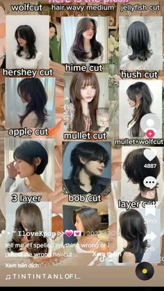 Hair Inspiration Long, Hairstyle Names, Hair Inspiration Short, Hairstyles For Layered Hair, Hair Tutorials Easy, Haircuts For Medium Hair, Hair Up Styles, Haircuts Straight Hair, Short Hair Styles Easy