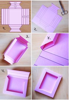 step by step instructions to make an origami box