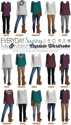 Jcpenney Outfits, Cute Fall Outfits For Women, Clothes Capsule Wardrobe, Mode Ab 50, Fall Outfits For Women, Simple Fall Outfits, Capsule Outfits