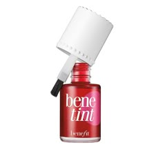 This original rose-tinted stain is a see-through color for lips and cheeks that lasts. Originally created for a dancer in the 1970s, Benetint has soared to cult-fave status. It's loved by celebs, makeup artists, and people around the world. It's sheer and sexy on all complexions, innocent yet provocative with long-lasting wear.  How do I use it: Brush three strokes on the apples of your cheeks and blend quickly with fingertips. Dab on lips and blend. Repeat for a deeper rush of color.  From Bene Bene Tint, Benefit Benetint, Lip Blending, Blush On Cheeks, Cheek Stain, Gloss Labial, Rose Fragrance, Cotton Buds, Benefit Cosmetics