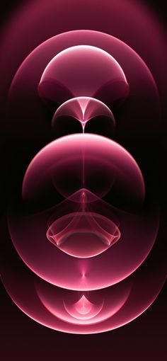 an abstract background with circles and lines in pink tones on a black background, the image is made up of three dimensional shapes