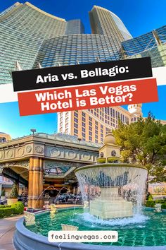 the las vegas hotel and casino with text overlay that reads aria vs bellagio which las vegas hotel is better?