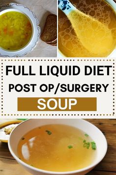 Recovering from surgery? This guide to a liquid-only diet will help you stay nourished and on track during the healing process with easy-to-follow tips and nutritious meal ideas.full liquid diet.liquid diet recipes. blended soup recipes. blended soups. liquid soup. clear liquid diet. bone broth benefits. bone broth recipe Blended Soup Recipes, Full Liquid Diet, Clear Liquid Diet, Bone Broth Benefits, Liquid Meals, Bariatric Surgeon, Bariatric Diet