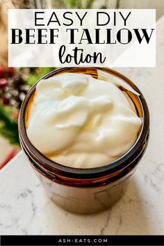 Tallow Butter Recipe, Homemade Tallow Lotion, Beef Tallow For Hair, Things To Make With Beef, Whipped Tallow Lotion Recipe, Whipped Tallow Recipe, Beef Tallow Uses