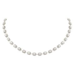 NECKLACE 18K White Gold Diamond 4.17 Cts/1120 Pcs TB 2.29 Cts/120 Pcs White Gold Necklace, Necklace For Her, Diamond Necklaces, White Gold Necklaces, Diamond Chain, Women Diamond, White Gold Diamonds, Diamond White, Tiara