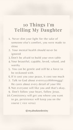 a poem written in white with the words telling you to tell my daughter on it