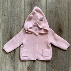 Baby Gap 6-12mo Button Teddy Hoodie In Blush Pink. Washed Once But Never Worn! Excellent Condition! Cute Gap Cotton Outerwear, Gap Tops For Playtime In Fall, Cute Cotton Outerwear By Gap, Gap Tops For Fall Playtime, Gap Long Sleeve Outerwear For Playtime, Cute Gap Outerwear For Fall, Teddy Hoodie, Baby Gap, Colorful Hoodies