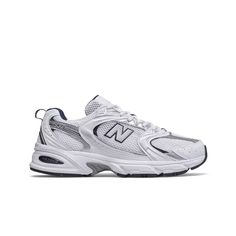 New Balance 530 "White/Indigo" Unisex Shoe View 1 Sneaker New Balance, Zapatillas New Balance, New Balance White, Modern Tech, Trainers Fashion, Running Fashion, New Balance Sneakers, New Balance Women, Unisex Shoes