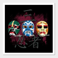 A design inspired by the classic kids martial arts movie. I spent many hours watching Rocky, Colt, and Tum Tum and they helped fuel my love of the martial arts. Now we have a way to show off their iconic ninja masks. Rocky Loves Emily! -- Choose from our vast selection of art prints and posters to match with your desired size to make the perfect print or poster. Pick your favorite: Movies, TV Shows, Art, and so much more! Available in mini, small, medium, large, and extra-large depending on the… 3 Ninjas Mask, 3 Ninjas Movie, Ninja Masks, Ninja Tattoo, 3 Ninjas, Ninja Mask, Profile Cover, Movie Tattoo, Martial Arts Kids