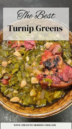 the best turnip greens to use in soups, stews and other dishes