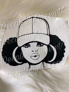 an image of a woman wearing a baseball cap on top of white furnishing