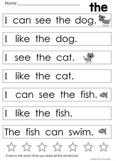 worksheet for beginning with the letter i