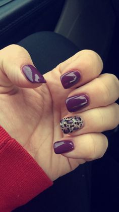 Purple Nails For Fall, Purple Fall Nail Designs, Fall Leopard Print Nails, Cheetah Print Nails Fall, Purple Fall Nails Design, Halloween Gel Nails Ideas