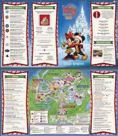 the disneyland world map for christmas