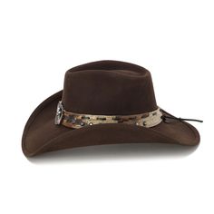 The ARIZONA Hat is designed to provide you with a classic cowboy look. Crafted from wool felt and genuine leather, it features a unique snakeskin pattern and mini studs. The longhorn and star buckle completes the classic aesthetic, with a 4 inch brim to protect you from the sun. No matter the occasion, the ARIZONA Hat from the Stampede Collection gives you a timeless style. Arizona Hat, Classic Cowboy, Classic Aesthetic, Snakeskin Pattern, Mini Studs, Leather Band, Snake Skin, Wool Felt, Cowboy Hats