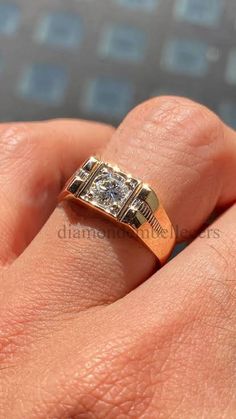 Men Engagement Ring For Him, Men's Rings Gold Indian, Mens Engagement Rings, Mens Gold Diamond Rings, Mens Engagement Rings Diamond, Mens Wedding Rings Gold, Engagement Ring For Him, Couple Ring Design