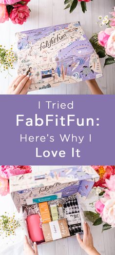 two hands holding an open gift box with the words tried fabfitfun here's why i love it