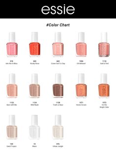 Essie Enamel Nail Polish Classic Neutrals/ Nudes/ Whites 0.46ozThe original, the beloved, the iconic. Nuanced to perfection, with names that always carry that Essie wit and charm. We bring you hundreds of nail polish shades in our extensive palette of iconic classics to trendsetting colors straight from the runway. Hundreds of nail polish shades and counting, find the perfect salon-quality nail color you're looking for here. Neutral Nails Essie, Off White Nail Polish, Monochromatic Nails, Negative Space Nail Art, Neutral Nail Polish, Nail Polish Shades, Chic Nail Designs, 3d Nail Designs