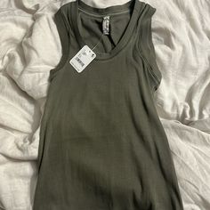 Olive Green Xs Tank Cotton Material New With Tag Make An Offer Cheap Zara Green Tank Top, Free People Tank Top, Free People Tank, Free People Tops, Cotton Material, Olive Green, Free People, Tank Top, Womens Tops