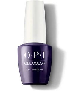 OPI Gelcolor - Opi EursoEuro 0.5oz - #GCE72 OPI Manicure Service, Purple Gel Polish, Gel Opi, Opi Gel Nail Polish, Opi Gel Nails, Blue Gel Nails, Manicure Gel, Blue Gel, Opi Nails