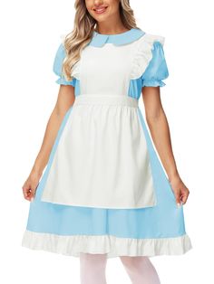 a woman in a costume that looks like alice