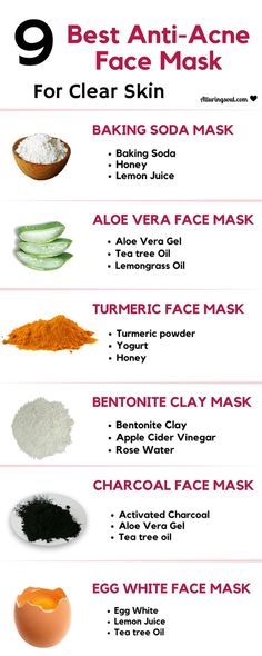 Best DIY Face Masks for Every Skin Type | OhMeOhMy Blog Anti Acne Face Mask, Extreme Make-up, Skincare Organizer, Best Diy Face Mask, Acne Scar Mask, Turmeric Face Mask, Aloe Vera Face Mask, Acne Face, Acne Face Mask