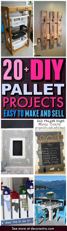 20 diy pallet projects that are easy to make and sell