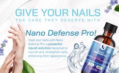 Discover the power of nanotechnology with NanoDefense Pro, a revolutionary solution for maintaining healthy nails and skin. This unique formula features nano-sized ingredients that penetrate deeply to provide essential care at the cellular level. Packed with beneficial components like Nano-Silver, Nano-Curcumin, and Luteolin, it ensures your skin and nails receive comprehensive nourishment. Order now and take advantage of our exclusive offer, including two FREE bonuses and a 180-day money-back guarantee!
#NanoDefensePro, #nanotechnology, #healthyNails, #healthySkin, #skincare, #nailcare, #naturalFormula, #nonGMO, #deepNourishment, #skincareEssentials, #anti-aging, #customerSatisfaction, #freeShipping, #bonusOffers Yellow Toenails, Nail Growth Tips, Nano Technology, Nail Growth, Cellular Level, Growth Tips, Nail Health, Nanotechnology, Healthy Nails