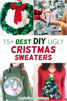 the best diy ugly christmas sweaters