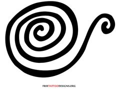 a black and white spiral design on a white background