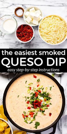 the easyest smoked queso dip