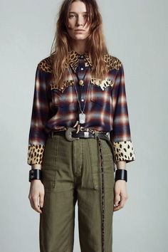 R13 Denim, Resort 2020, Black Week, High Waist Fashion, Young Fashion, Cool Street Fashion, Grunge Style, Fashion Show Collection, Animal Prints