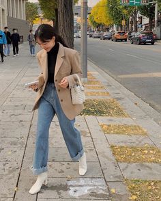 Business Casual Korean Outfits, Uni Outfits Aesthetic, Classy Minimalist Outfits, Korean Blazer, Korean Outfit Street Styles, Japan Outfit, Korean Casual Outfits, Neue Outfits, Korean Girl Fashion