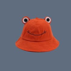 These froggie bucket hats are the perfect travel companions for all of your adventures! Or a great present for a friend! Chose from 6 colors, includes drawstring inside to ensure perfect fit. Flat brim offers a protection from the sunlight for your eyes Foldable material, makes it convenient and portable to carry Perfect for outdoor activities like fishing, travelling, hiking, camping, beach A great accessory to wear any day of the year Adult Size: 22.8 inch (58 cm) Orange Frog, Frog Bucket Hat, Wide Brim Bucket Hat, Pola Topi, Frog Hat, Camping Beach, Cute Sun, Cowgirl Party, Summer Sun Hat