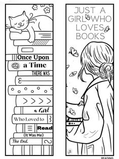 Bookmark Coloring, Book Reading Journal, Creative Bookmarks, Bookmark Craft, Coloring Bookmarks, Seni Dan Kraf