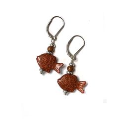 Handmade Fish-shaped Earrings For Gifts, Red Fish-shaped Jewelry Gift, Selfmade Earrings, Gifts For Scuba Divers, Animal Themed Jewelry, Anima Mundi, Fish Earrings, Fish Jewelry, Earrings Colorful