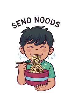 Send Noods, Cute Boy Eating Noodles Digital Drawing Eating Ramen Pose Reference Drawing, Food Cartoon Aesthetic, Eating Noodles Pose, Eating Noodles Drawing, Cookie Drawing, Eating Noodles, Taurus Art, Send Noods, Food Cartoon