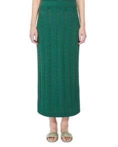 Weekend Max Mara Firmina Skirt Taffeta Skirt, Cotton Midi Skirt, Knit Maxi Skirt, Latest Skirts, Green Fits, Knit Midi Skirt, Weekend Max Mara, Black Midi Skirt, Knit Midi