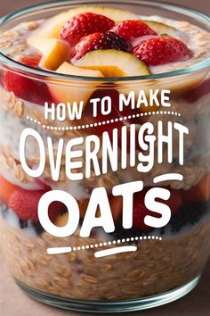 Quick And Easy Overnight Oats, Easy Overnight Oats Healthy Recipes, Quick Oats Recipes Breakfast, How To Make Overnight Oats, Overnite Oatmeal, Blackberry Overnight Oats, 21 Day Fix Overnight Oats